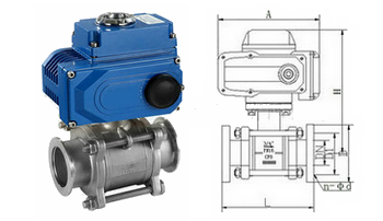 電動(dòng)真空球閥結(jié)構(gòu)圖